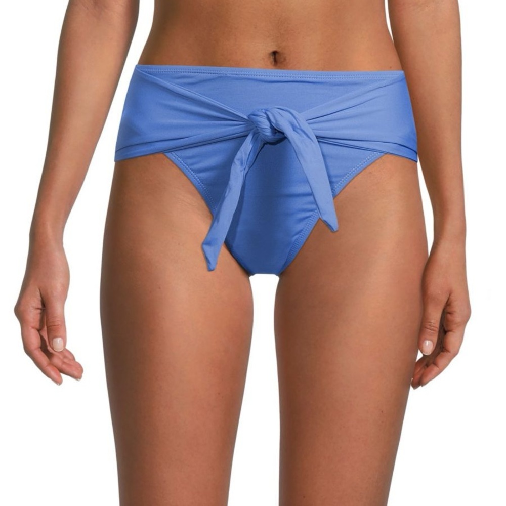 WeWoreWhat Blue Tie-Front Bikini Bottom
